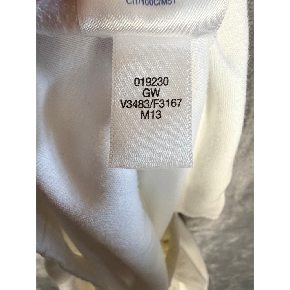 Lands End Womens Plus Capri Pants L 1X 18W White Cotton Elastic Waist Pockets - Picture 6 of 6